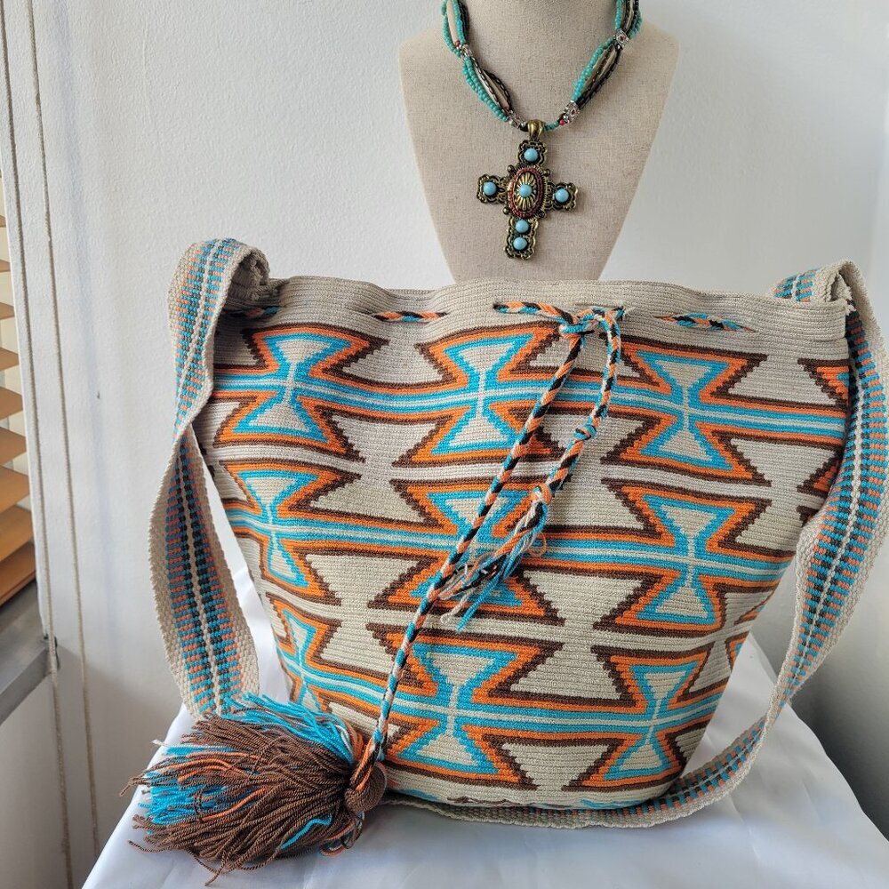 Wayuu Handmade Mochila Colombian Crochet Bag